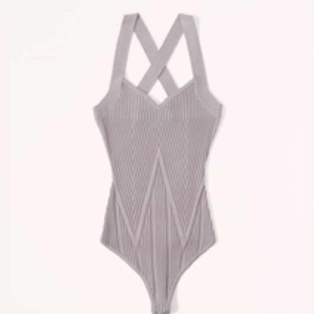 Abercrombie & Fitch Ribbed Cross-Back Bodysuit - NWT